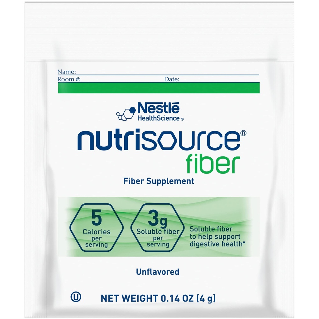 Nestlé Nutrisource Fiber Suplemento de fibra Desflavorado 4 Gram Packet 75 Ct