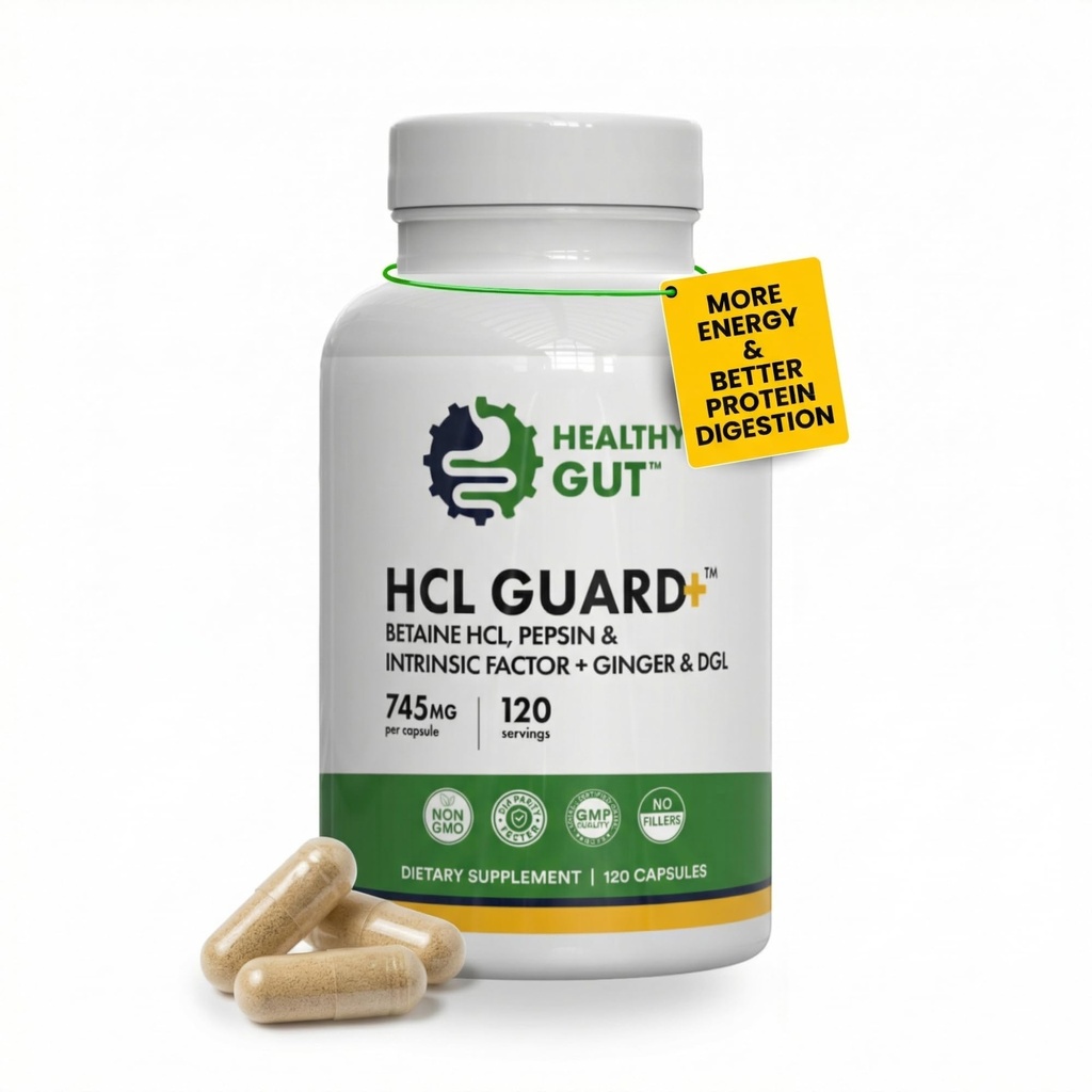 Saludable Gut HCL Guard+ ← Promueve Función Digestiva Saludable