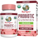 MARYRUTH'S USDA Organic Probiotic Gummies Probiotic Digestive Support Silencio Immune Support Silencio Digestive & Gut Health Supplement TEN 5 Billion CFU ← Vegan ← Non-GMO TEN Gluten Free TEN 60