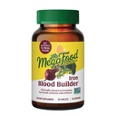 MegaFood Blood Builder Iron Suplemento para Hombres - Aumentar los niveles de hierro sin efectos secundarios - Combate la fatiga - con vitamina B12, ácido fólico " Vitamina C para la absorción - Vegan - 30 Tablets
