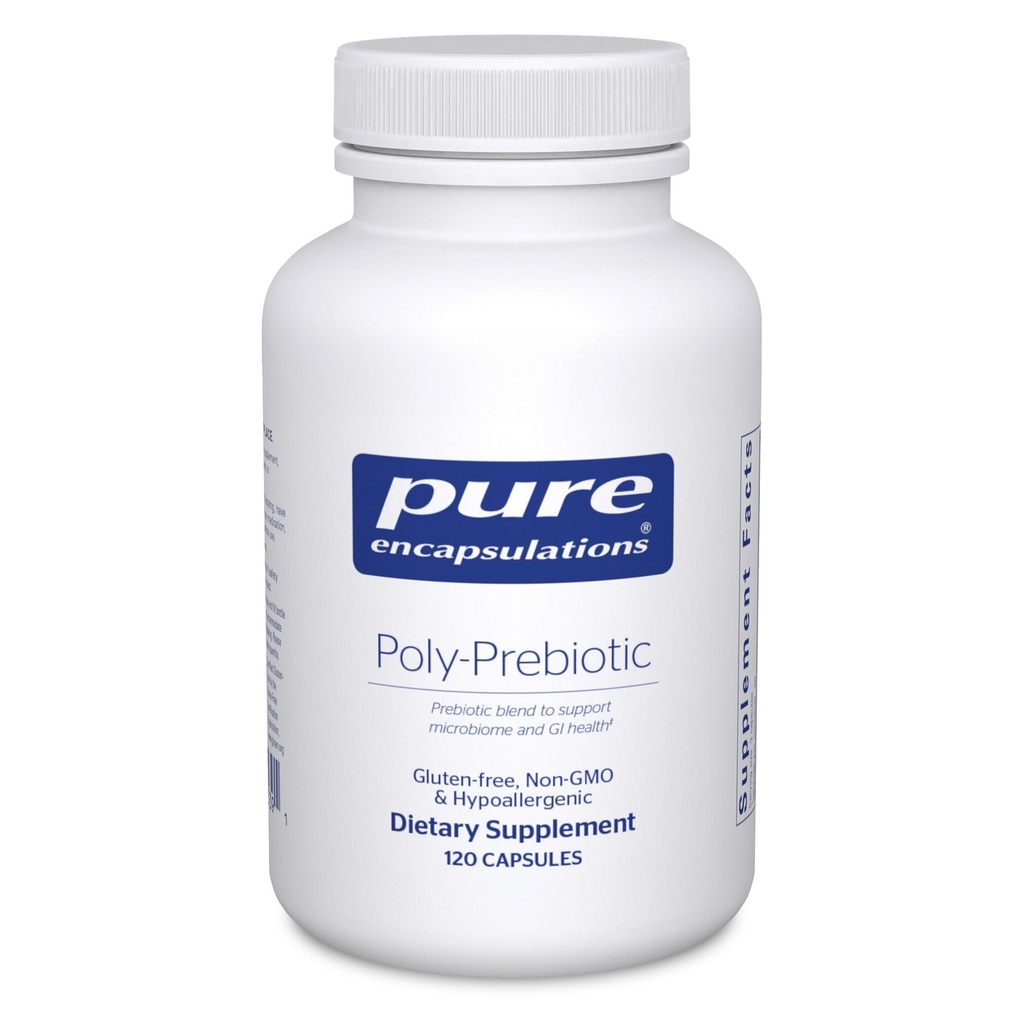 Encapsulaciones puras Poly-Prebiotic  sometida Prebiotic Blend to Support The Microbiome and GI Health TEN 120 Capsules*