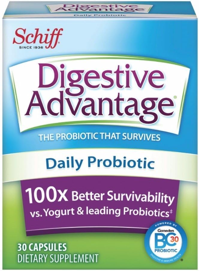 Ventajas Digestivas Probiótico diario, 30 cápsulas (Pack of 8)