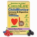 CHILDLIFE ESSENTIALS Childbiotics Immune " Digestive Support - Probiótico para niños, Probióticos para niños " , Probióticos Chewable para Gut Health - Natural Berry, 30 Tablets Chewable