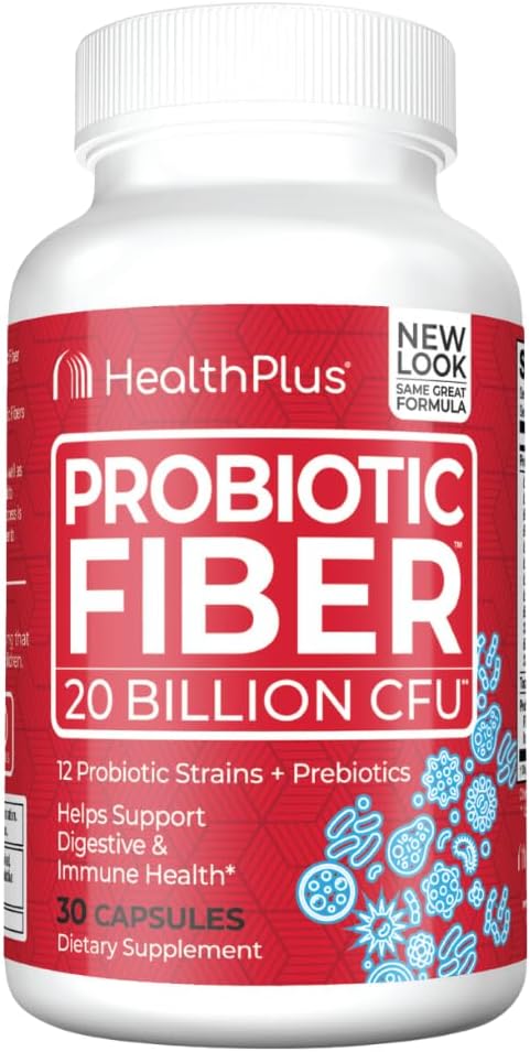 Salud Plus Fibra Probiótica - Suplemento dietético, Detox, 30 cápsulas, 30 servicios
