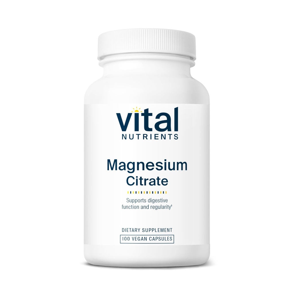 Vital Nutrients Magnesium Citrate 150mg ← Promociones Relajación TENIDO Apoyos Sleep, Bone, Heart, Muscle, Kidney, " Nerve Health* ← Vegan Supplement TEN Gluten, Dairy, Soy Free TEN 100 cápsulas