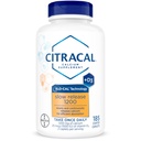 Citracal Slow Release- Calcio 1200 mg con vitamina D3, Magnesio, Suplemento de Calcio, Soporte de Salud de Hueso, Tome una vez Caplet diario, 185 Cuenta