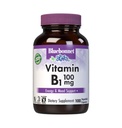 Bluebonnet Vitamina B1 100 mg - Mood Support &amp; Energy Vitamins for Women &amp; Men* - Thiamin HCl - Non-GMO, Vegan, Kosher, Gluten-Free - Soy &amp; Dairy-Free - 100 cápsulas vegetales, 100 Day Supply