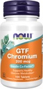 AHORA Suplementos, GTF (factor de tolerancia de color azul) Cromo 200 mcg, Cofactor de Insulina*, 100 Tabletas