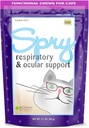 En Clover Spry Daily Respiratory and Ocular Support Soft Chews for Cats, con L-Lysine, Superfoods y Prebióticos para un Strong Immune System, 2.1 oz. (60 cuentan)