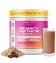 Pink Stork Pregnancy & Postpartum Protein Powder for Women, 20g Whey & Collagen, Prenatal " Breastfeeding Protein Shake Mix for Energy, Recovery " Hydration, Chocolate, 15 Servings