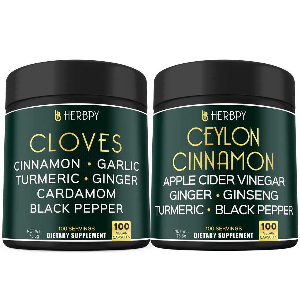 Bundle 7in1 Cloves Suplemento &amp; 6in1 Premium Ceylon Cinnamon Suplementos