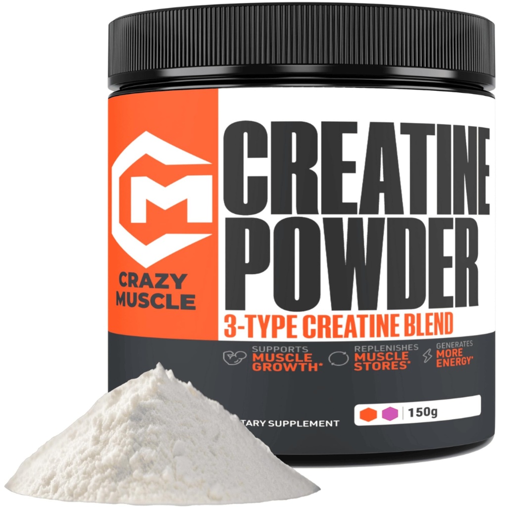 Polvo de Monohidrato de Monofil Loco, 5000mg Premium 3X TresAtine Pre Workout Mass Gainer, alta absorción Fácil de tomar Powder Optimum Performance para Hombres &amp; Mujeres, 30 Servimientos