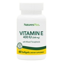 NaturesPlus Vitamin E 400 IU Mixed Tocopherol - 60 Softgels - Supports Immune Health & Antioxidant Protection - Gluten Free - 60 Servings