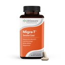LifeSeasons Migra-T Tension Ease – Headache & Migraine Support Supplement with Feverfew, White Willow, Magnesium, CoQ10 & Ginger – Tension, Light Sensitivity & Nervous System Balance - 90 Capsules