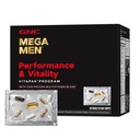 GNC Mega Men Performance and Vitality Vitapak Program, Convenient Complete Nutrition, 5 Productos en 1 paquete, Circulación, Flujo de Sangre, Salud Prostata, Función Sexual, Horny Goat Weed, 30 Packs