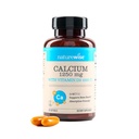 NatureWise High-Purity, All-Natural Calcium 1250mg + Vitamin D3 1000IU + Organic MCT Coconut Oil - Embarazo Seguro + No GMO - Absorción Friendly, Gluten Free - 60 Softgels[30-Day Supply]