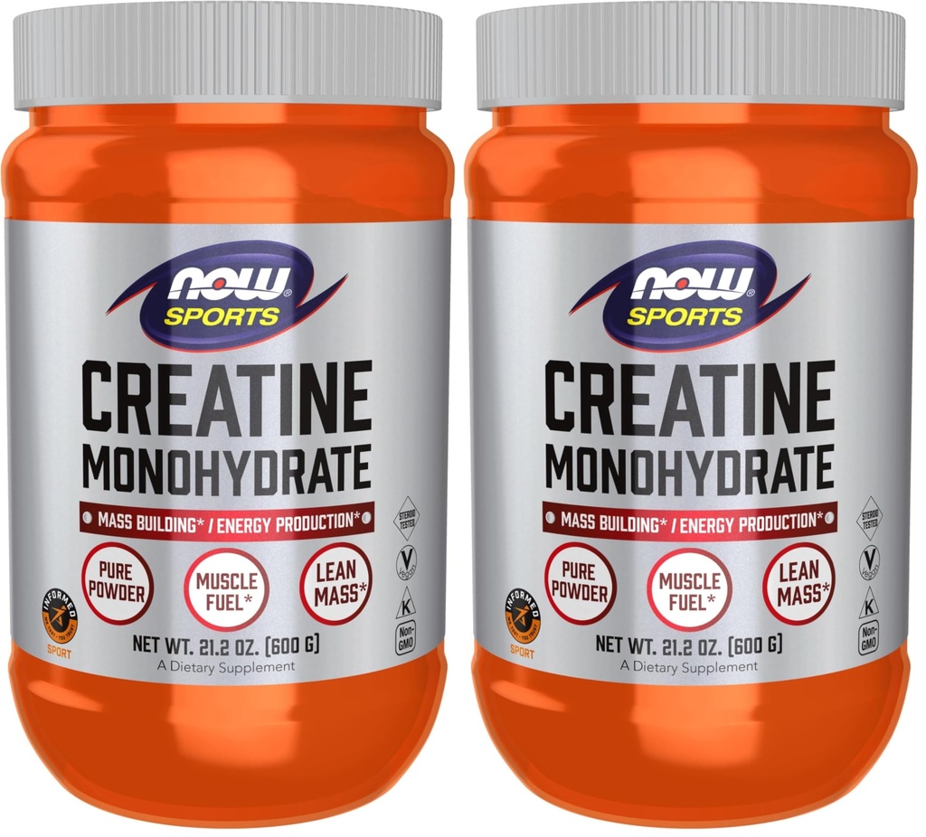 AHORA Nutrición Deportiva, Polvo de Monohidrato de Creatina, Construcción de Masa*/Producción de Energía*, 21.2-Once (Pack of 2)