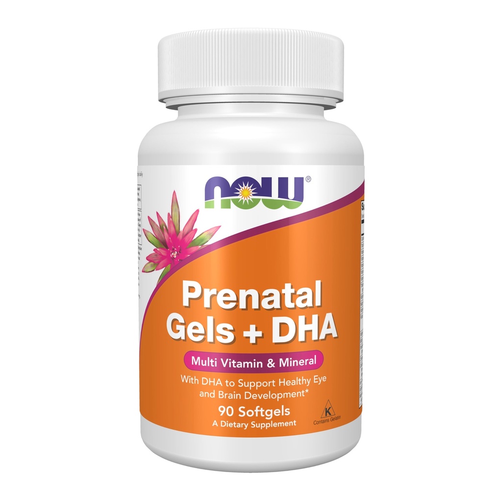 AHORA Suplementos, Gels prenatales + DHA con 250 mg DHA por porción, además de aceite de Borage (GLA), 90 Softgels
