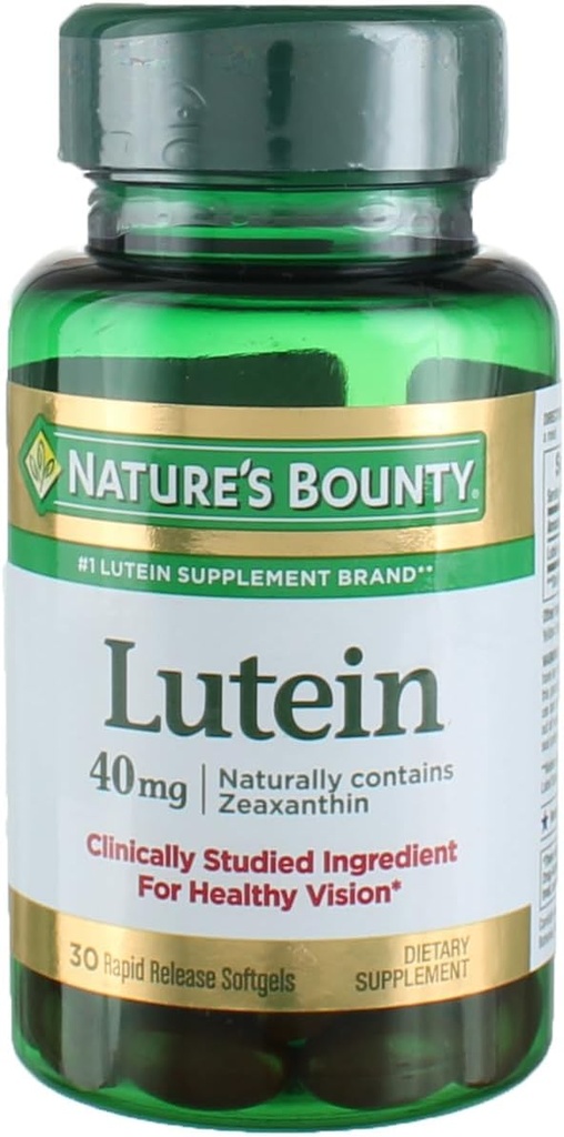 Bounty Lutein Softgels de la naturaleza, 30 cuentan (Pack of 2)