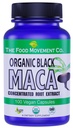EL MOVIMIENTO DE FOOD CO. Maca Negro 500mg 60 cápsulas - Orgánica, No GMO, Vegan, Gluten libre- Negro Maca suplemento para la totalidad del bienestar corporal