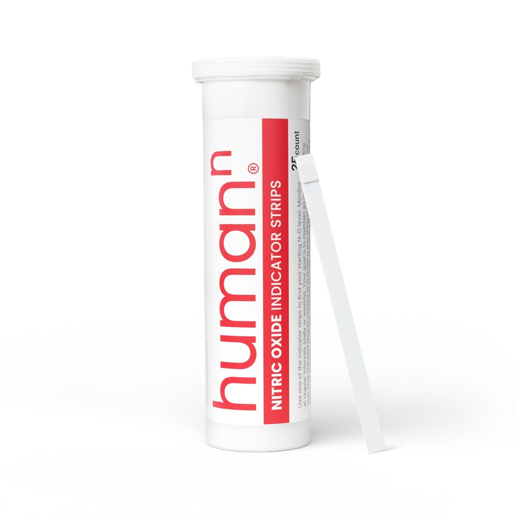 humanN - Nitric Oxide I Indicator Strips - Test salivary Nitrite Levels - 1 Tubo de 25 Strips