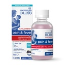 Mami's Bliss Children's Pain and Fever Reducer, Kids Acetaminophen, Dye Free, Delicious Mixed Berry Flavor, Ages 2+, 4 Fluid Ounces