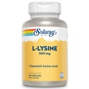 SOLARAY L Lysine 500 mg Capsules - Aminoácidos esenciales de formo libre Suplemento - Potente Wellness Soporte con L-Lysine Amino Acid - Lab Verified, 60-Day Garantía, 120 Servimientos, 120 VegCaps