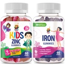 SUNNY SAM Iron Adultos con vitamina C &amp; Zinc Kids Gummies