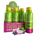 BrainJuice Kids Brain &amp; Immune Support Shot, Gluten Free Supplement Shots for Energy, Focus, Immunity with Vitamin D, C, B, Alpha GPC & Organic Ginger Root, Ages 5+, Dragon Berry, 2.5 fl oz, 12 Pack