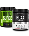 Gato Fábrica Nitrosurge Pre-Workout en Grape &amp; BCAA en Fruit Punch para el edificio del músculo y la recuperación