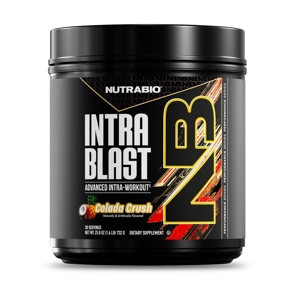 NutraBio Intra Blast Bcaa Powder Amino Amino Acid Suplemento, Electrolyte & Hydration Blend, Intra, Pre Workout &amp; Muscle Recovery, 20g Eaa Amino Acids Powder, 5g Glutamine- New York Punch, 30 Serving