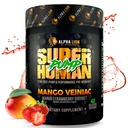 ALPHA LION Superhuman Pump Pre Workout Powder, Nootropic Caffeine &amp; Stim Free Preworkout Suplemento, Nitric Oxide Booster, Muscle Gainer, Energy & Focus (42 Servings, Mango Veiniac Flavor)