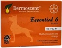 Bayer Dermoscent 6 Spot On Skin Care for Small Dogs hasta 22 lb Fish Oil Suplementos nutricionales