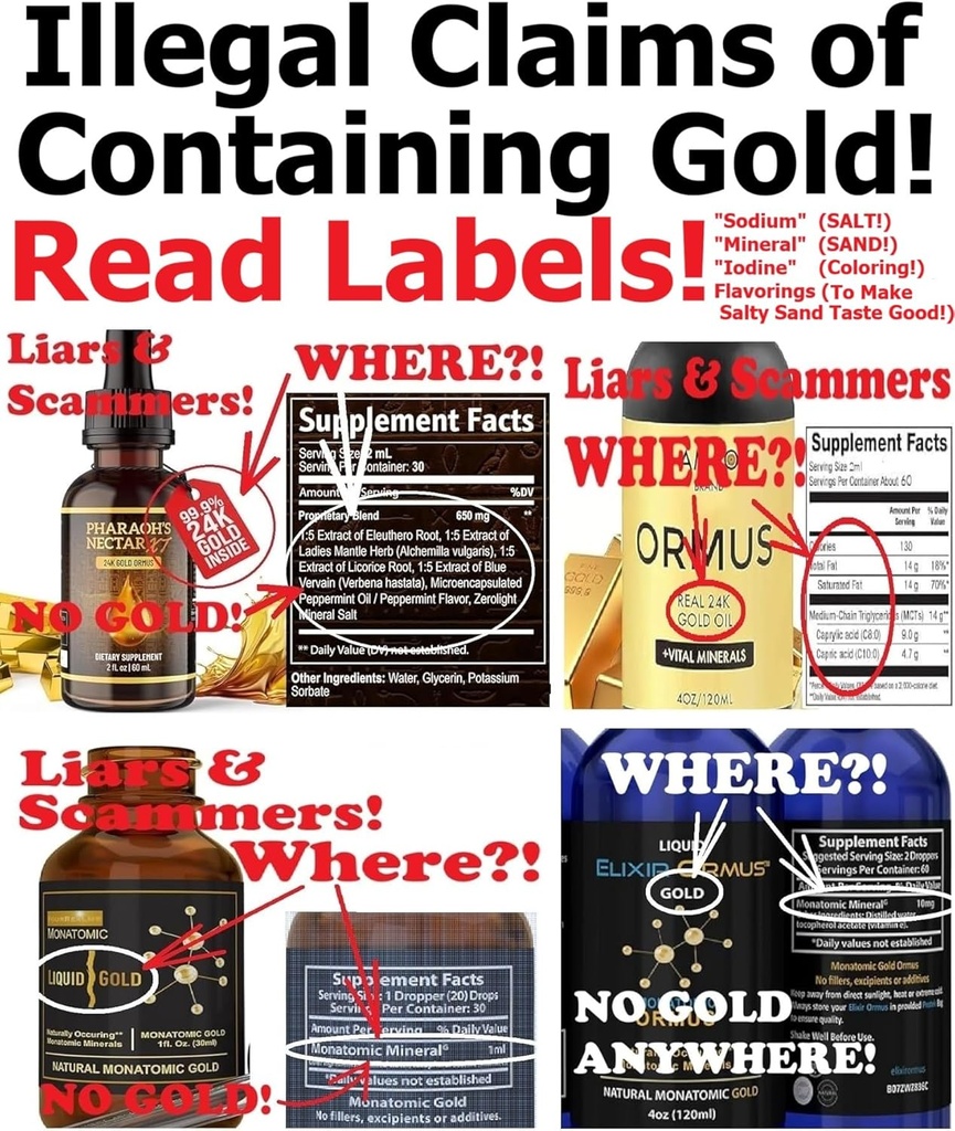 EnerGold® Monoatomic Gold/ORMUS: World's ONLY Pure-G O L D! Deflect Radiation, EMFs, " Low-Energy Frequencies; Repair DNA, Pineal Gland, " All Tissues of The Body; Energize Your Aura " Chakras,...
