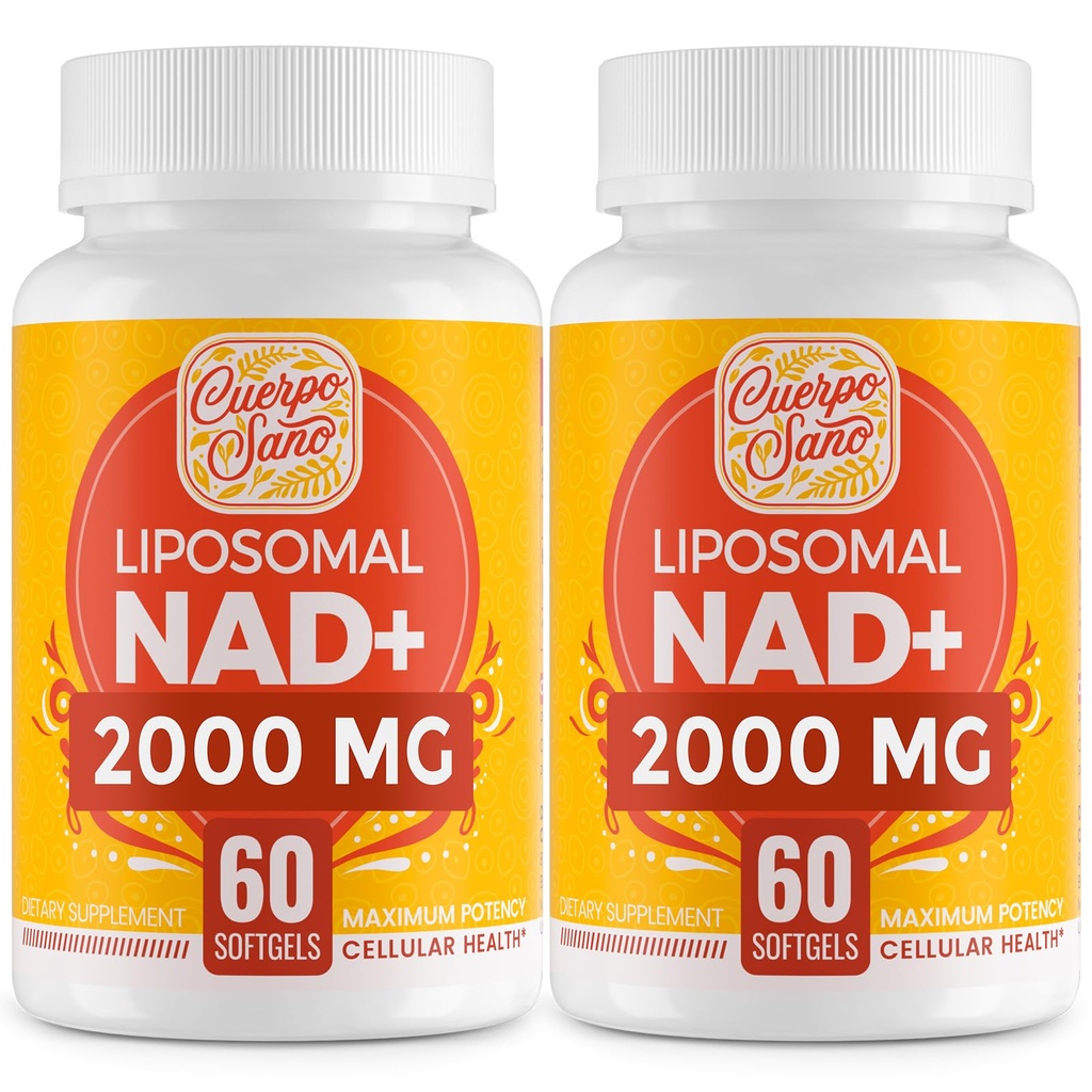 2000 MG NAD Supplement, Liposomal NAD+ with High Absorption, More Efficient Than Nicotinamide Riboside, Pure &amp; Plus Boosting Supplement, Aging Defense, Metabolism & Cellular, 120 softgels
