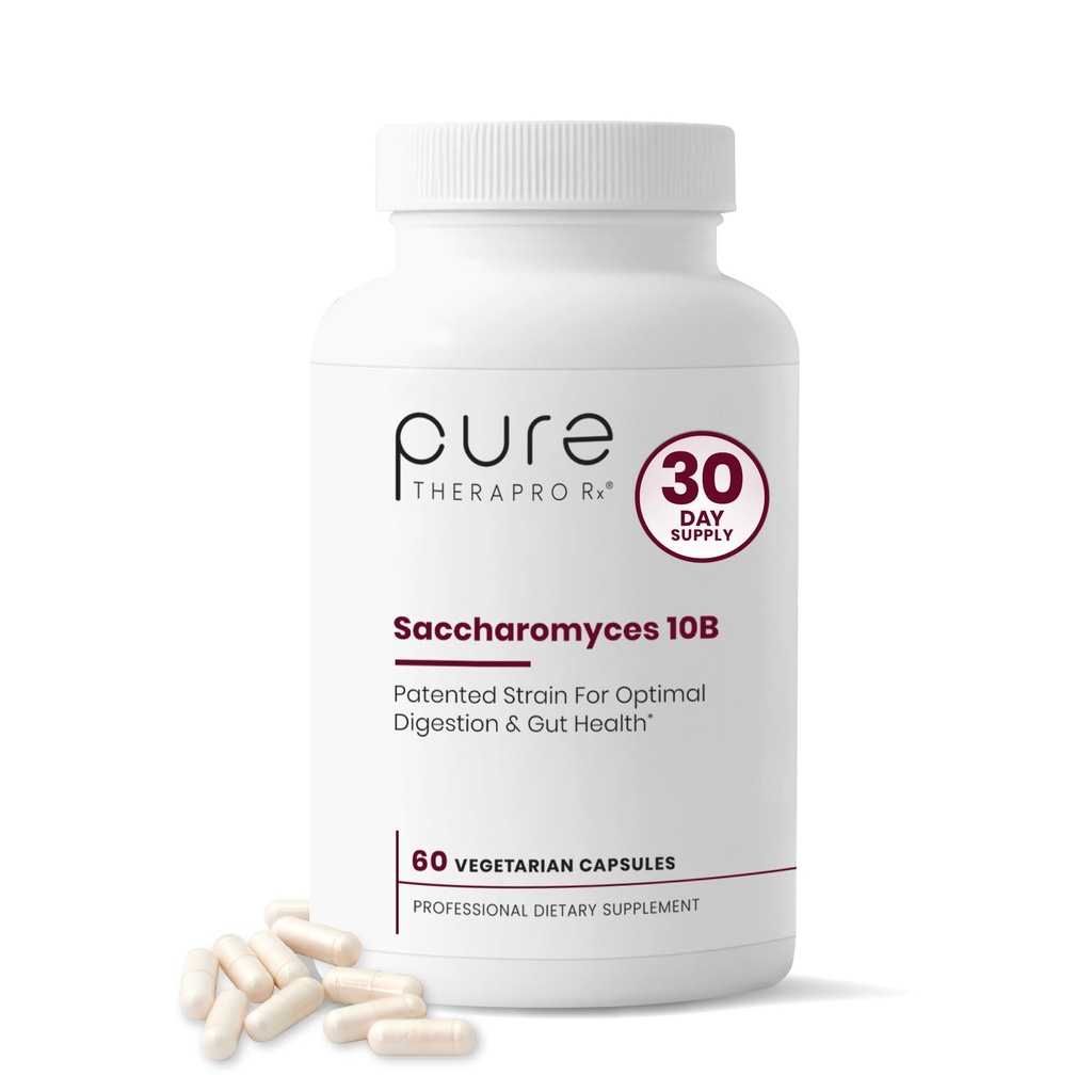Saccharomyces Boulardii Probióticos 10 Billones CFU - Hecho en EE.UU. No soporta Fillers, Strain Patented: Lynside CNCM I-3799 Probióticos para Hombres y Mujeres