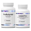 Tesseract Medical Research ProButyrate Gut Health Supplement, Butyric Acid Complex " CoQ10 Pro, Coenzyme Q10 for Health, Muscle Health and Cellular Energy Production