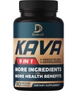 Kava Kava Capsules - 3 Month Supply - 9 Herbs with Ginkgo Biloba, Ashwagandha Root, Cocoa Andina, Graviola Leaf, Chamomile, Valerian, Lemon Balm &amp; Skullcap - Support Mood & Immune - 90 Pills