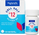 Hyland's No. 12 Cell Salt Silicea 6X Tablets, Acne and Blackhead Treatment, Hair and Nail Growth Supplement and Strengtheninger, Skin Irritations, Quick Dissolving Tablets, 100 Count