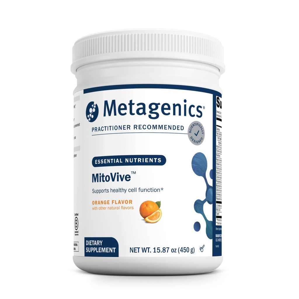 Metagenics MitoVive - Mitocondria Balance - con Aminoácidos, Magnesio &amp; Más - Mitocondria Health - Gluten Free &amp; Non-GMO - 30 Serving - 15.87 oz