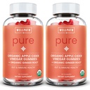 WellPath Pure ACV Gummies (2 Pack) - Apple Sider Vinegar with Mother - USDA Organic Gummy with Ginger for Gut Health ← Vegan, Non-GMO, 120 Ct