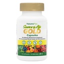 NaturesPlus Source of Life Gold Multivitamin - 90 cápsulas vegetarianas - con vitaminas D3, B12, K2 &amp; More Than 120 Whole Foods - Blood, Bone &amp; Immune Support - Gluten Free - 10 Servings