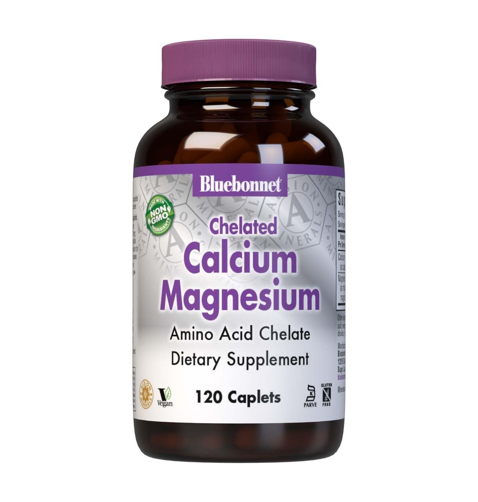 BlueBonnet Albion Chelated Calcium Caplets, 120 Conde