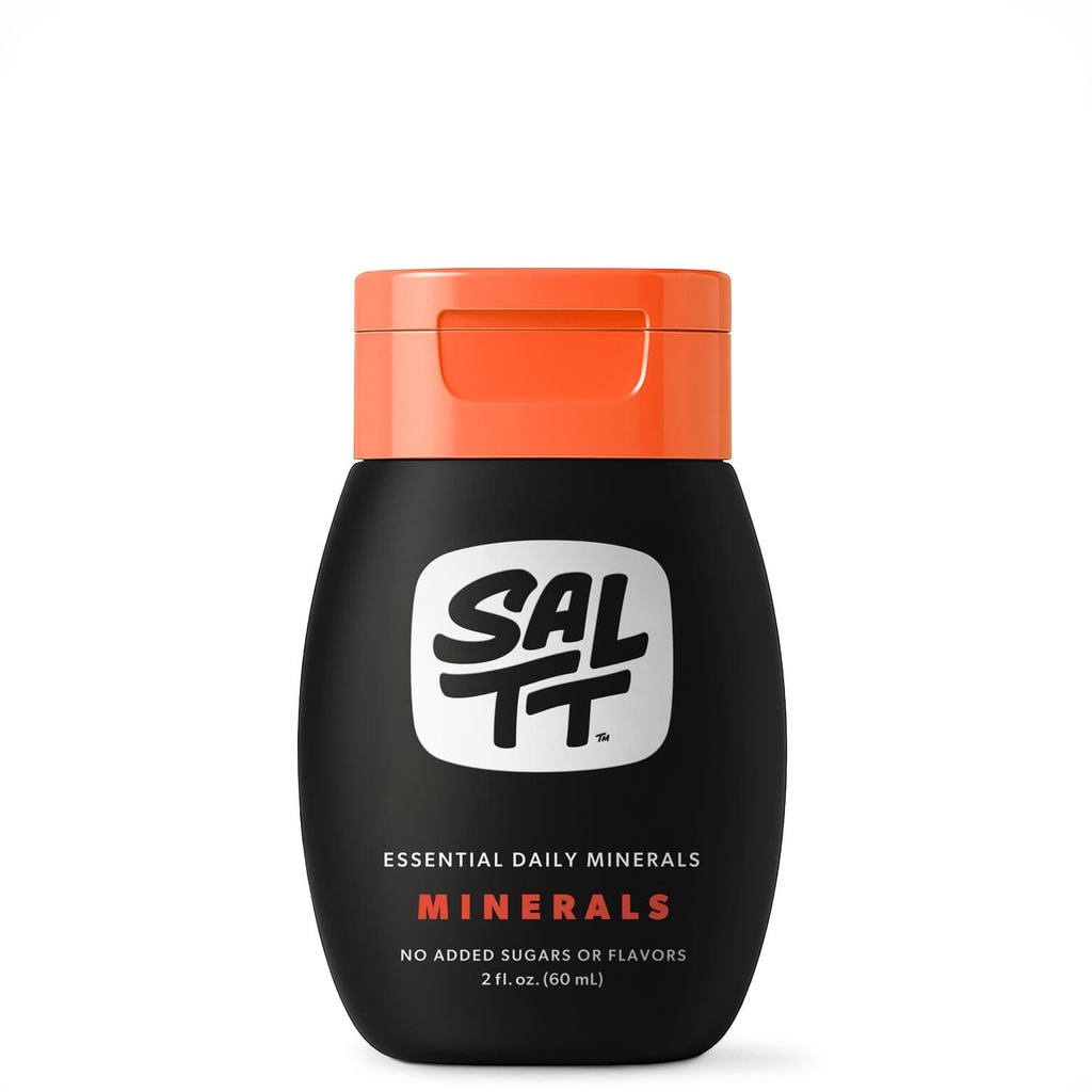 SALTT - Minerales (2 oz) - Trace Mineral Drops - Sodium, Potassium, Magnesium, Zinc, Copper - Ultra Low Carb - Zero Sugar, Vegan, Gluten Gratis, Non GMO - Daily Electrolytes - Travel Size - By Keto Chow