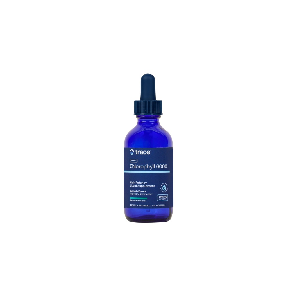 Trace Minerals Concentrated Ionic Chlorophyll – Liquid Chlorophyll Supplement for Cell Health, Digestive & Energy Support – Immune Support – Gluten-Free, Vegan, Natural Mint – 2 fl oz (120 Servings)