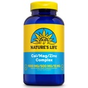 LA VIDA DE NATURE Cal Mag Zinc Complex 1000mg / 500mg / 15mg - Calcium Magnesium Zinc Suplemento w / Vitamin D y Boron - Bone Health, Muscle and Heart Health Support, 60 Day Guarantee, 62 Serv, 250 Caps