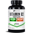 Healthfare Vitamina B2 Riboflavin 400mg Silencio 180 Veg Capsules tención Suplemento Silencio Gluten-Free ← Non-GMO