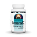 Fuente Naturales Pancreatina 8X, 500 mg Enzimas digestivas - 100 cápsulas