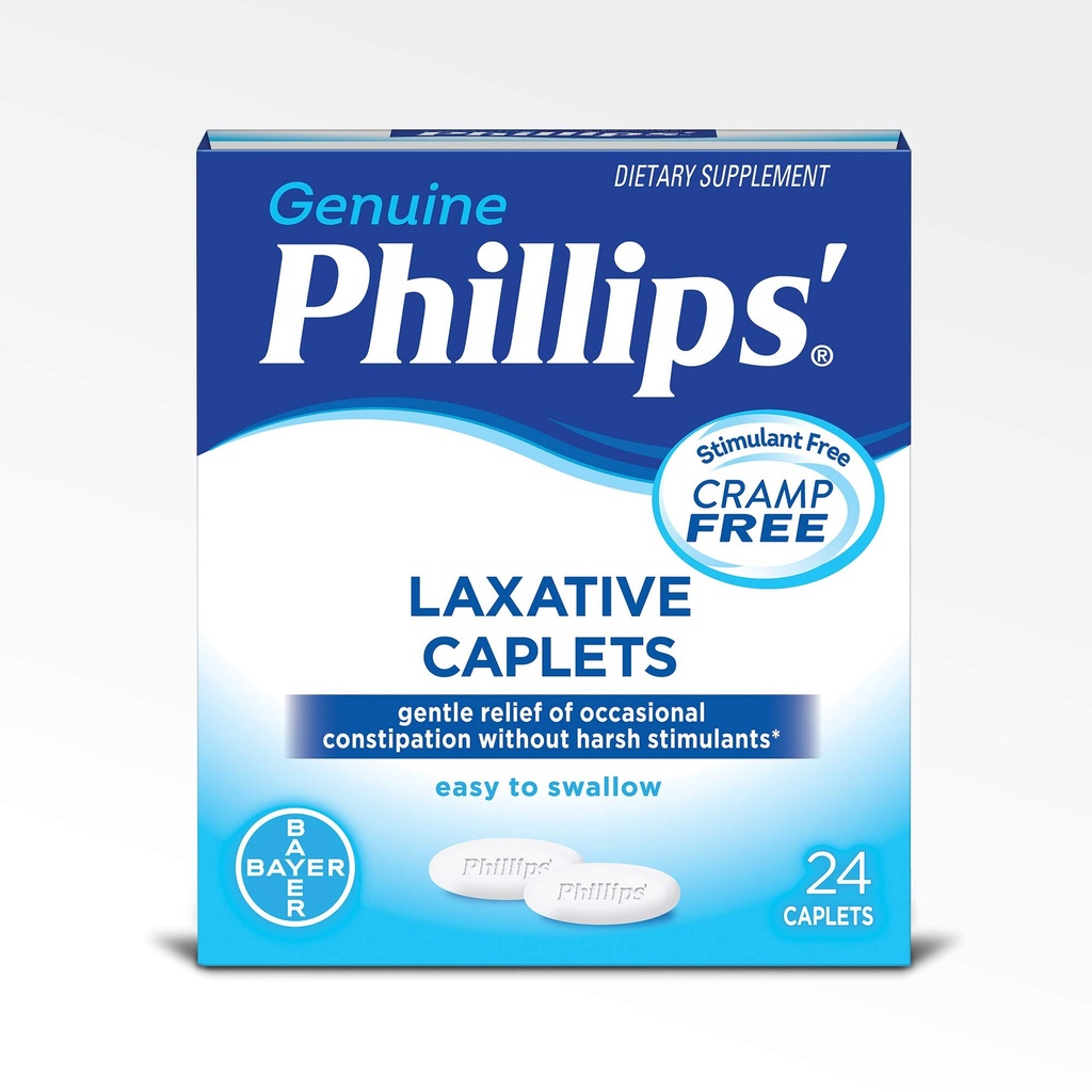 Laxative Caplets de Phillips, 24 Caplets (Pack of 4)