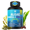 Omega 3 Fish Oil Softgels con DHA 720mg EPA 360mg, Vegan Algae Science 2:1 Ratio for Brain Eye, Plant Based Sustainably Sourced Omega 3 Suplemento, Fish Oil Alternative 1200mg, No Fish Taste, 120Cts